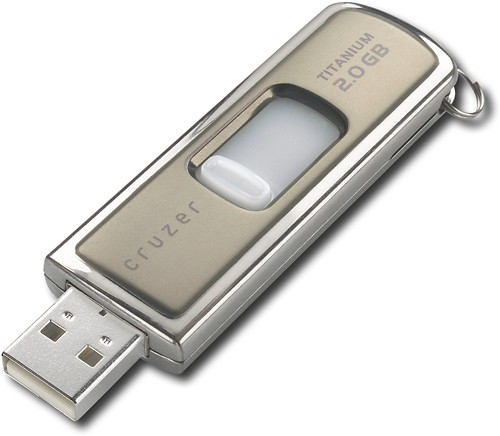 Best Buy: Titanium 2GB USB Flash Drive SDCZ7-2048