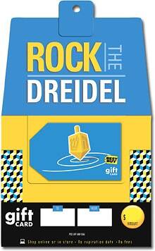 Front Large. Best Buy GC - $50 Hanukkah Dreidel Gift Card.