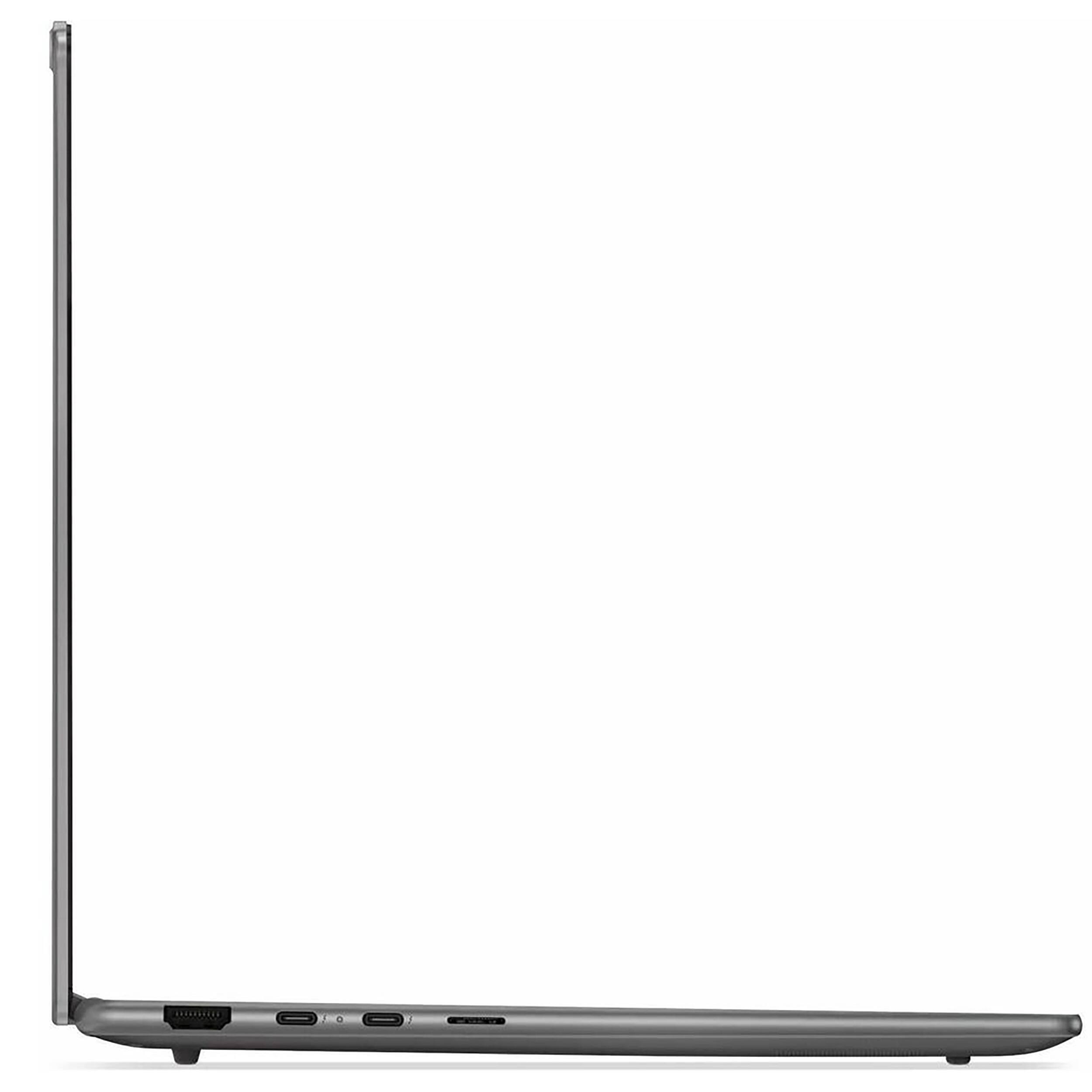 Angle. Lenovo - Slim 7 14" Touchscreen Copilot+ PC Laptop - Intel Ultra 7 with 16GB Memory - 1TB SSD - Luna Grey.