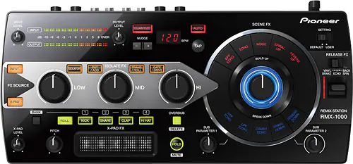 Front. Pioneer - DJ Remix Station - Black.