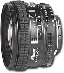 Nikon - AF Nikkor 20mm f/2.8D Wide-Angle Lens - Black - Angle_Zoom