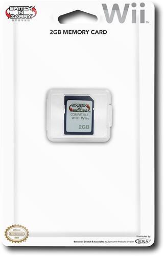 Front Standard. BD&A - Nintendo Wii 2GB Memory Card.