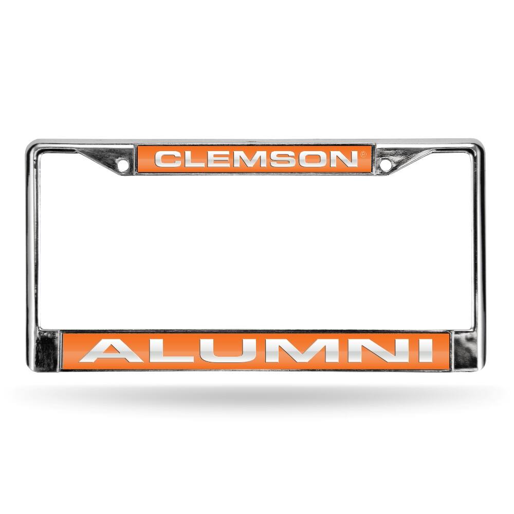 Clemson Tigers Alumni Chrome Metal Laser Cut License Plate Frame