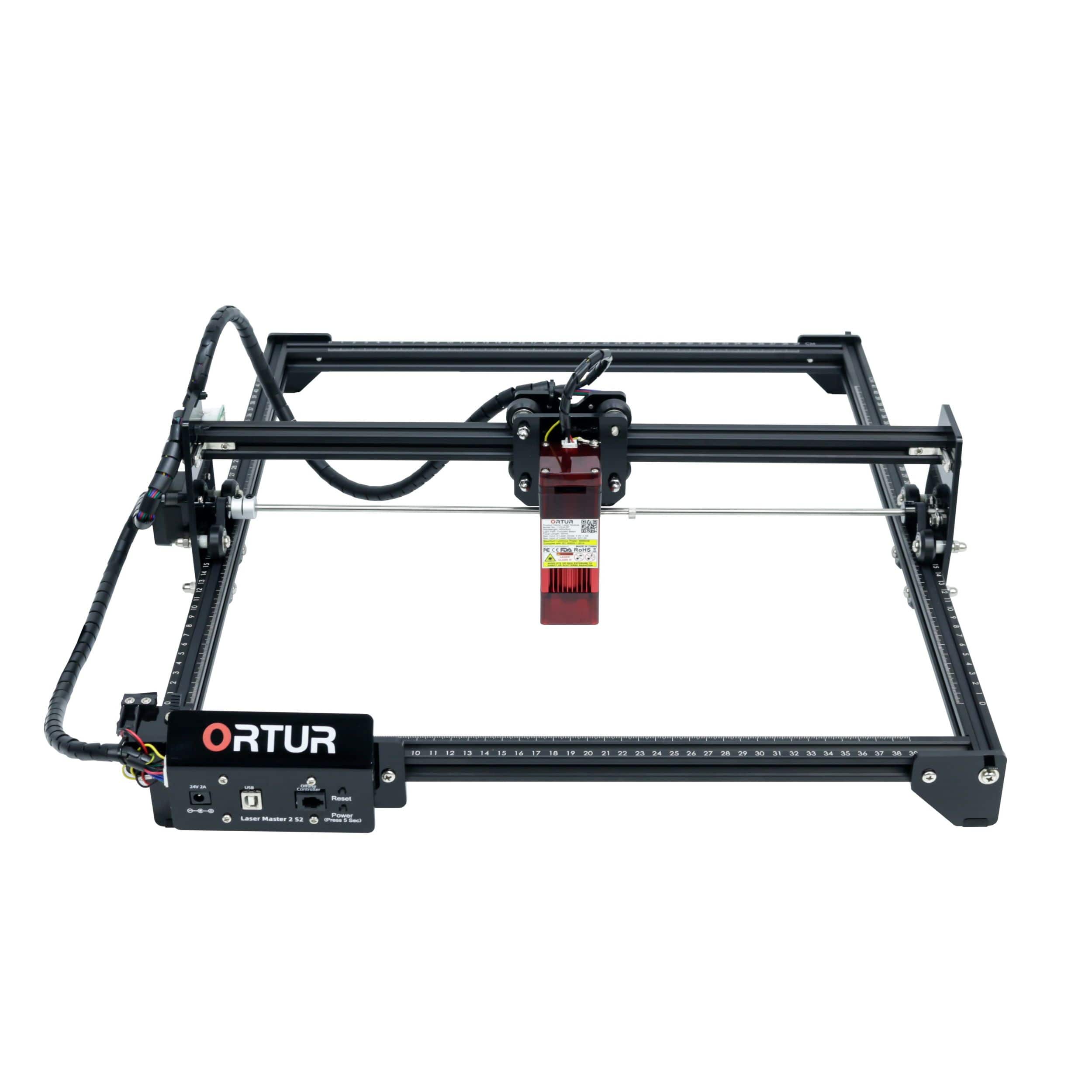Ortur - Ortur-LaserMaster2 S2SF 5.5W DiodeLaserEngraver,Cutter-Black