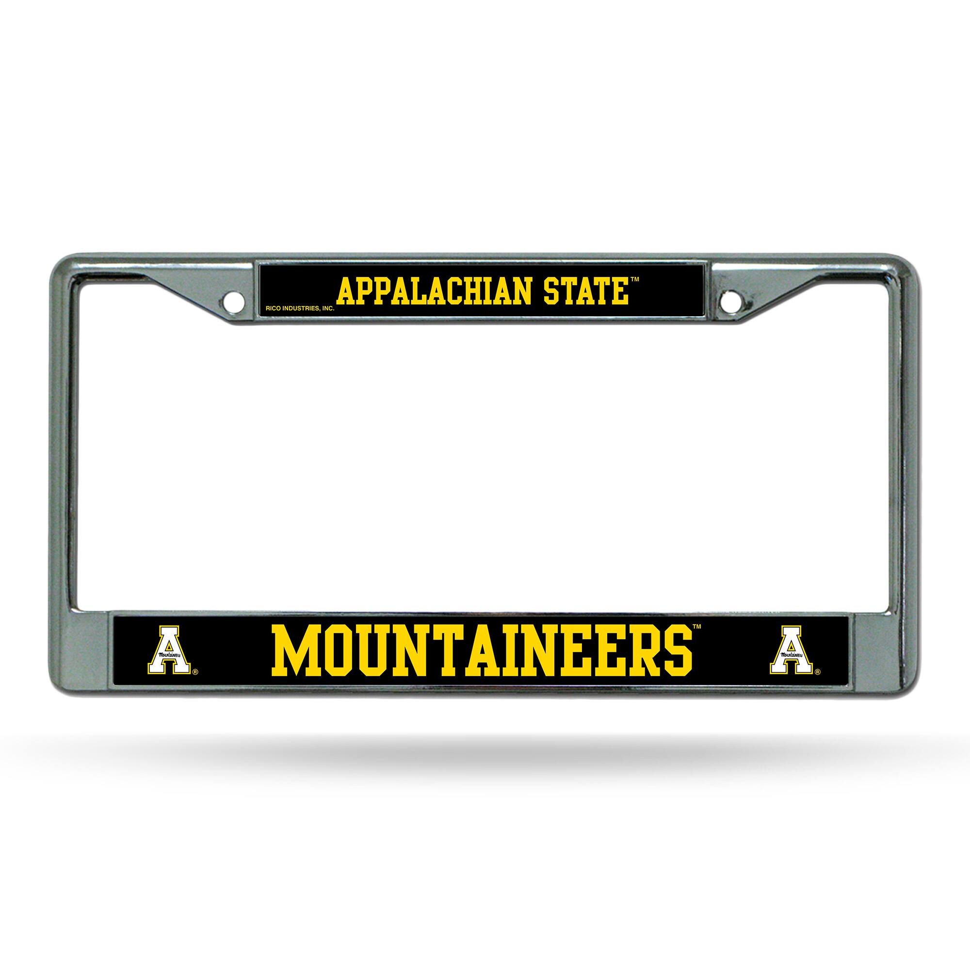 Appalachian State Mountaineers Chrome Metal License Plate Frame