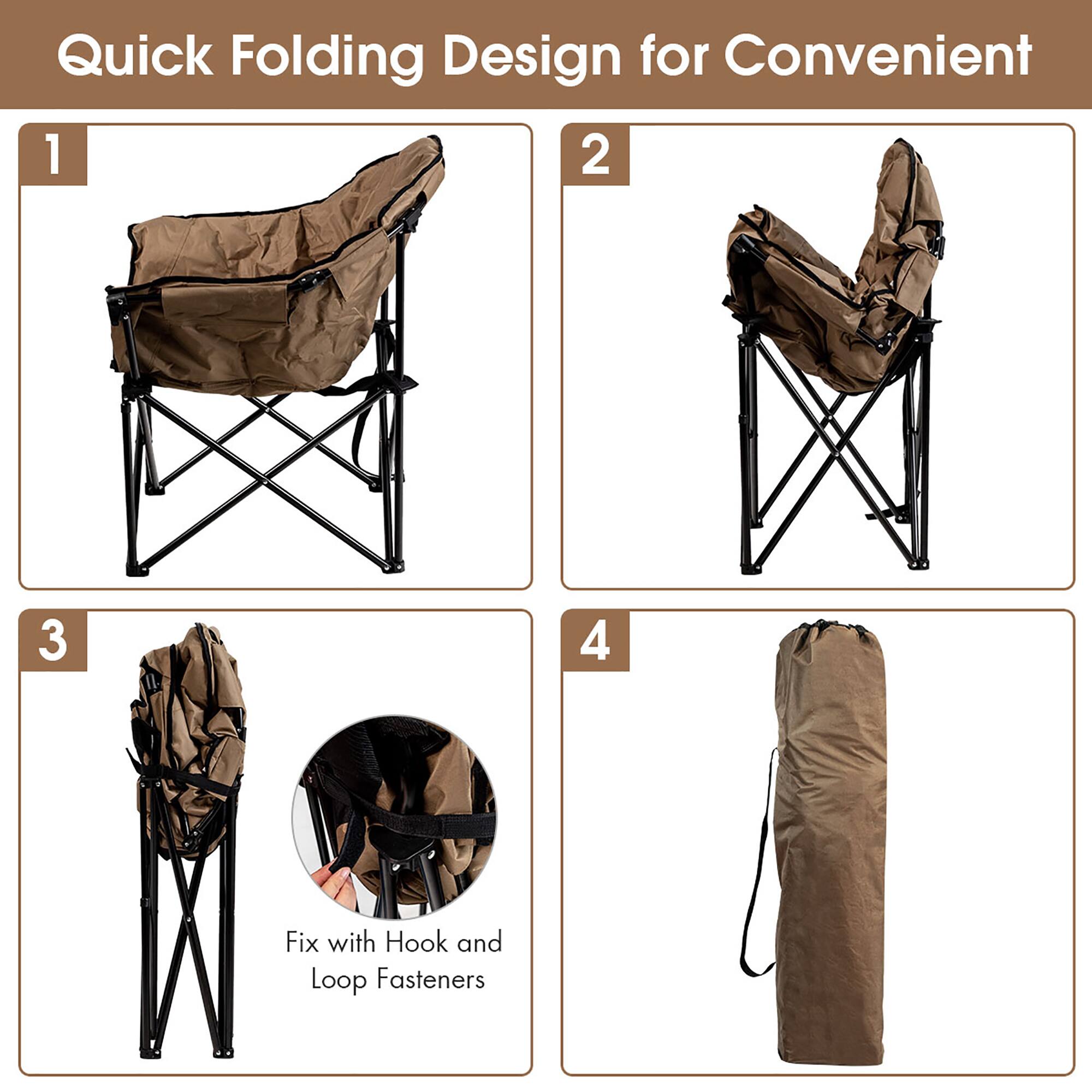Quick Folding Design for Convenient 1 2 3 4 Fix with Hook and Loop Fasteners