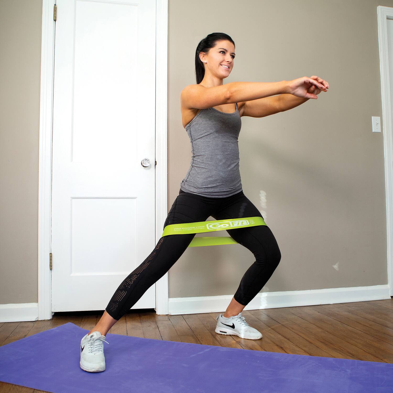 Back. GoFit - Pro Power Loops Resistance Bands Set - Multicolored.