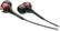 Front Standard. Philips - Ear Bud Headphones - Black/Red.