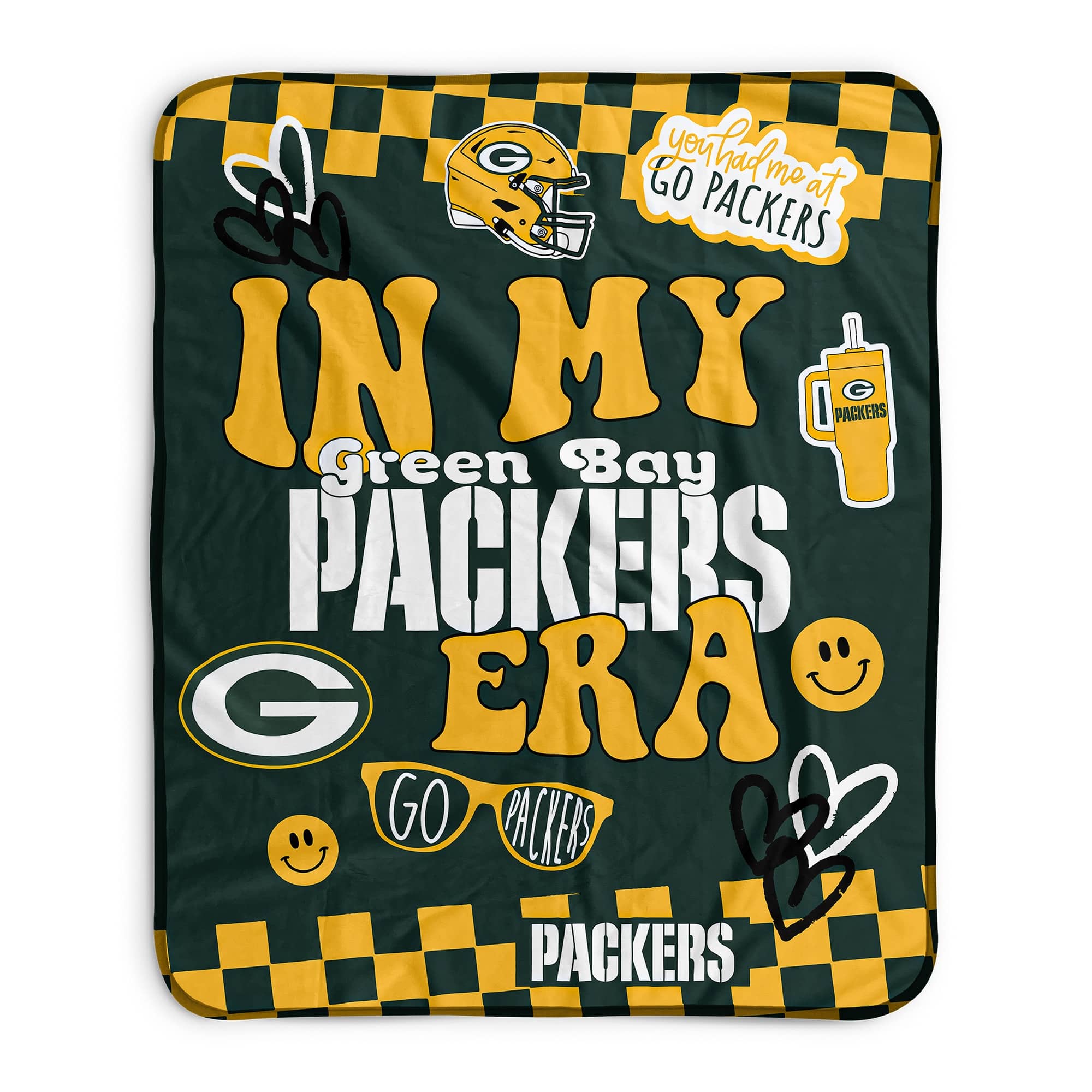 Pegasus - Green Bay Packers 50" x 60" In My Era Fleece Blanket - Multicolor