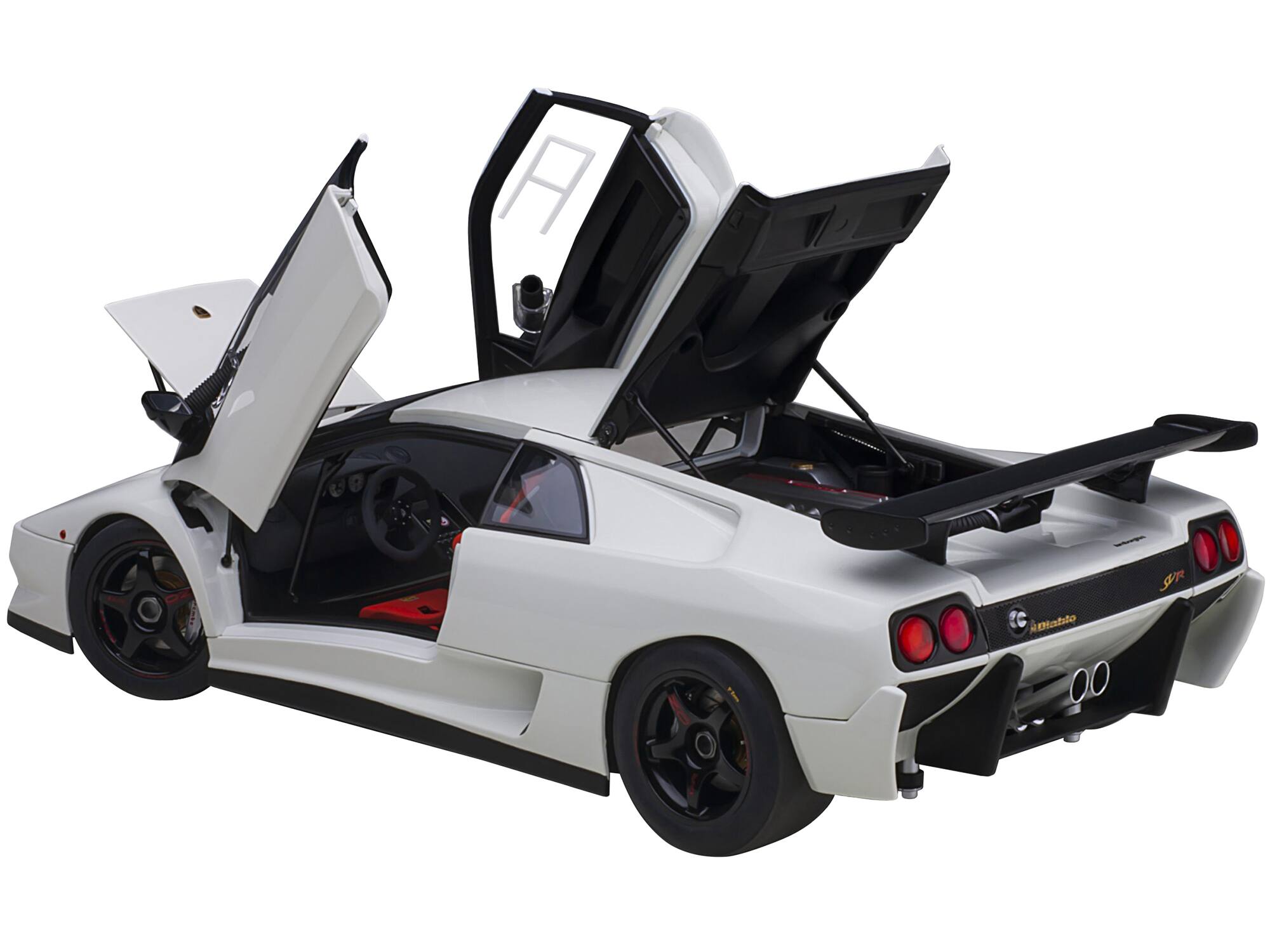 Alt View 1. Autoart - Lamborghini Diablo SV-R Impact White 1/18 Model Car by Autoart.
