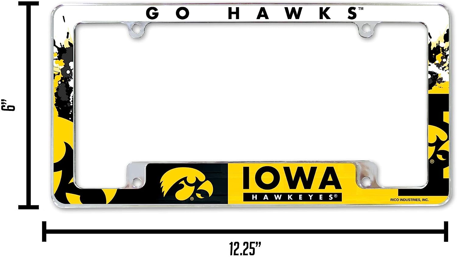 GO HAWKS™

IOWA HAWKEYES®

RICO INDUSTRIES, INC.

12.25"