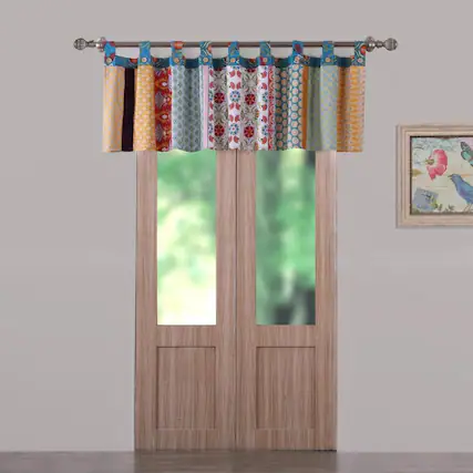 Front. Barefoot Bungalow - Barefoot Bungalow Thalia Window Valance84x21", Multi - Multi.