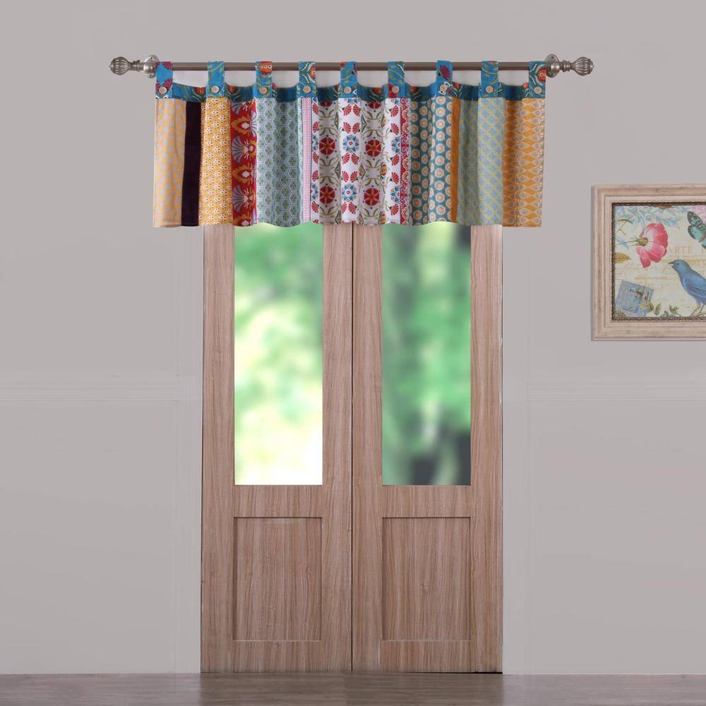 Front. Barefoot Bungalow - Barefoot Bungalow Thalia Window Valance84x21", Multi - Multi.
