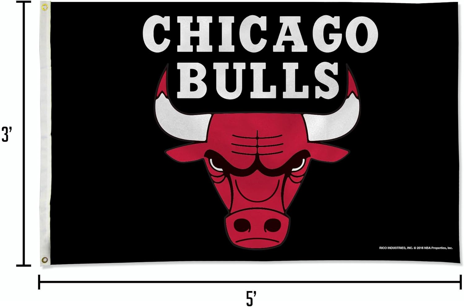3' CHICAGO BULLS RICO INDUSTRIES, INC. 2016 NBA Properties, Inc. 5'