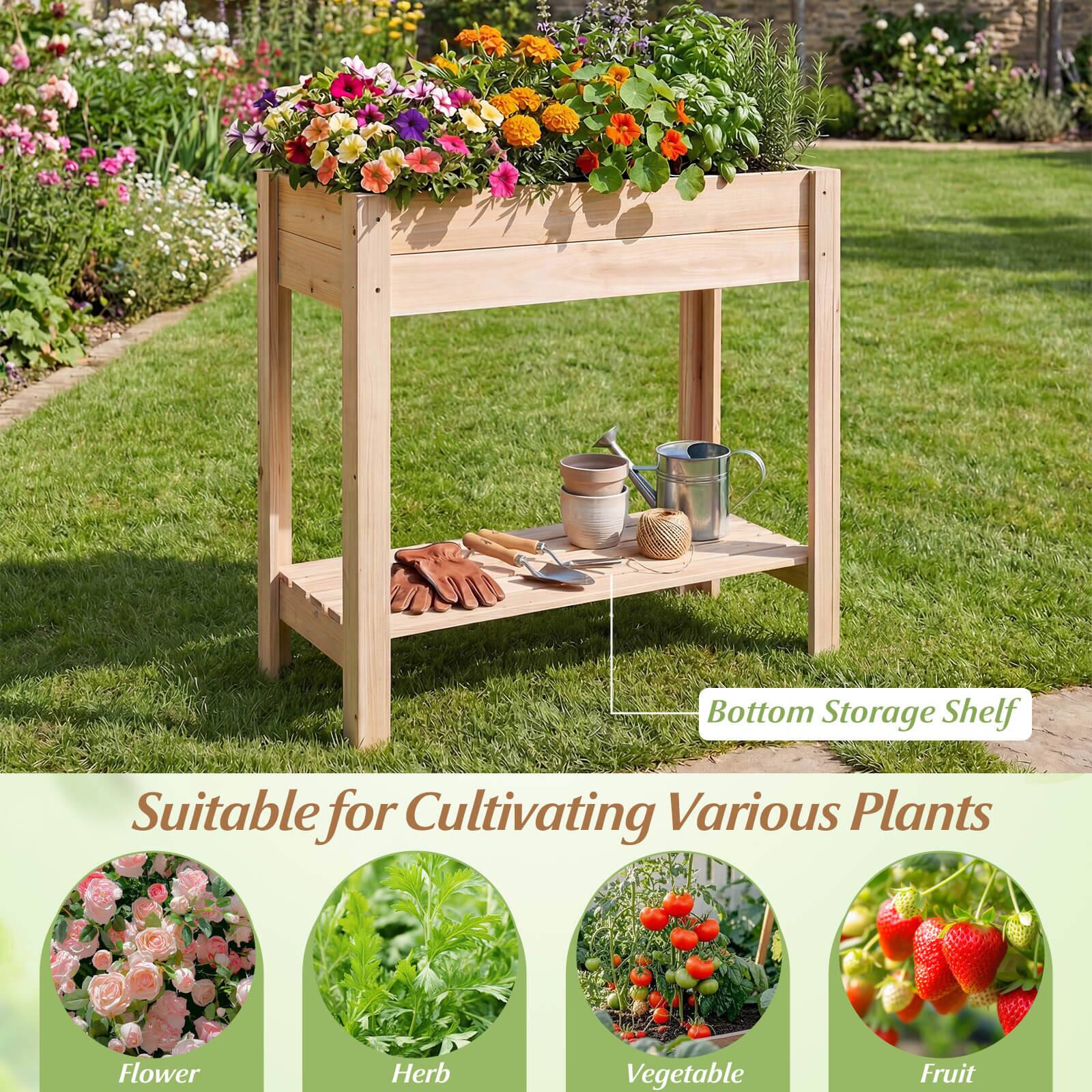 Bottom Storage Shelf  
Suitable for Cultivating Various Plants  
Flower  
Herb  
Vegetable  
Fruit