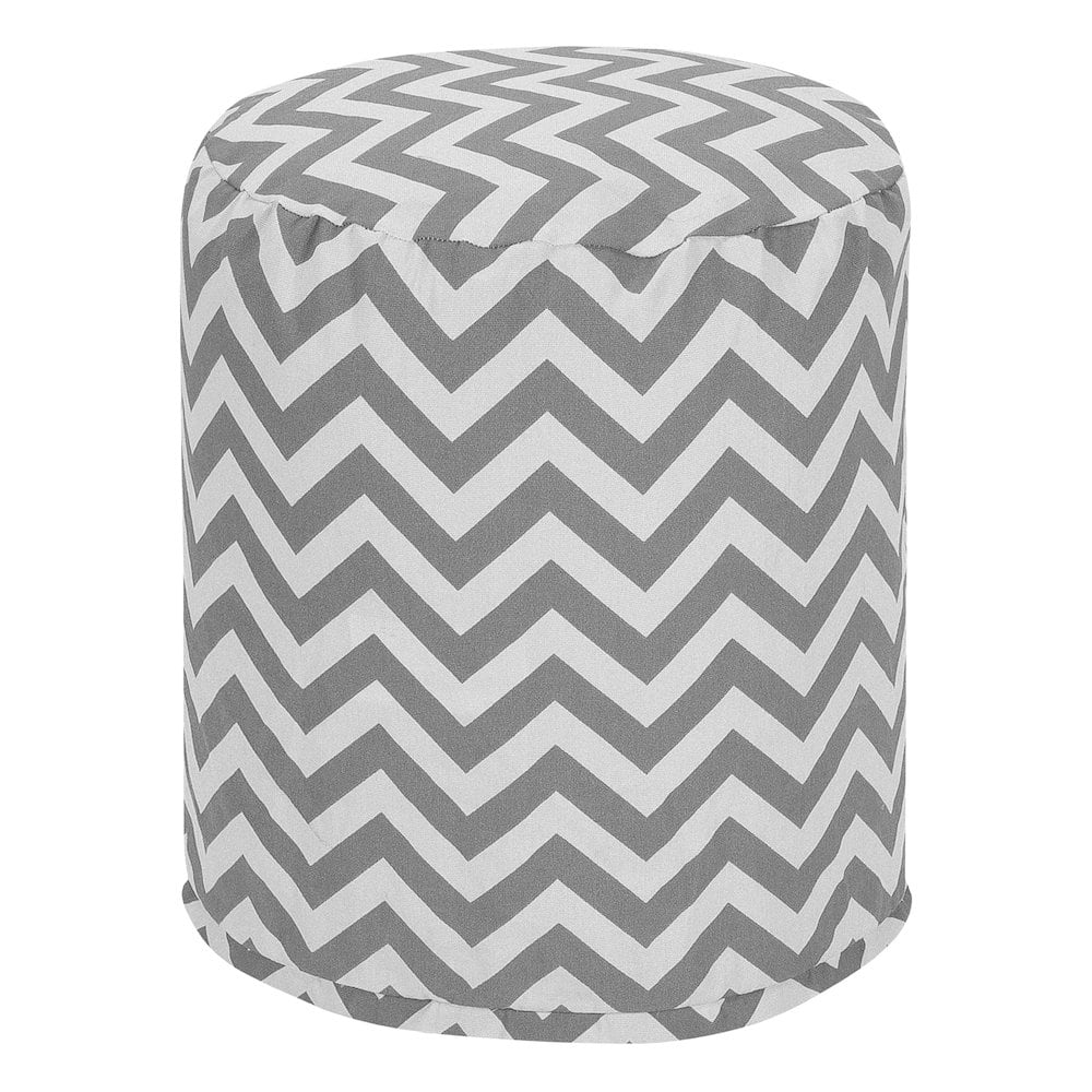 Majestic Home - Pouf Chevron - Gray