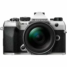 Olympus - V210071SU000 4K Video Mirrorless Camera with Lens - Silver