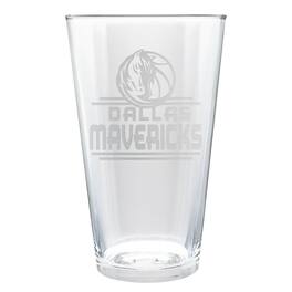 Great American Products - Dallas Mavericks Etched 16oz. Rally Cry Pint Glass - Multicolor