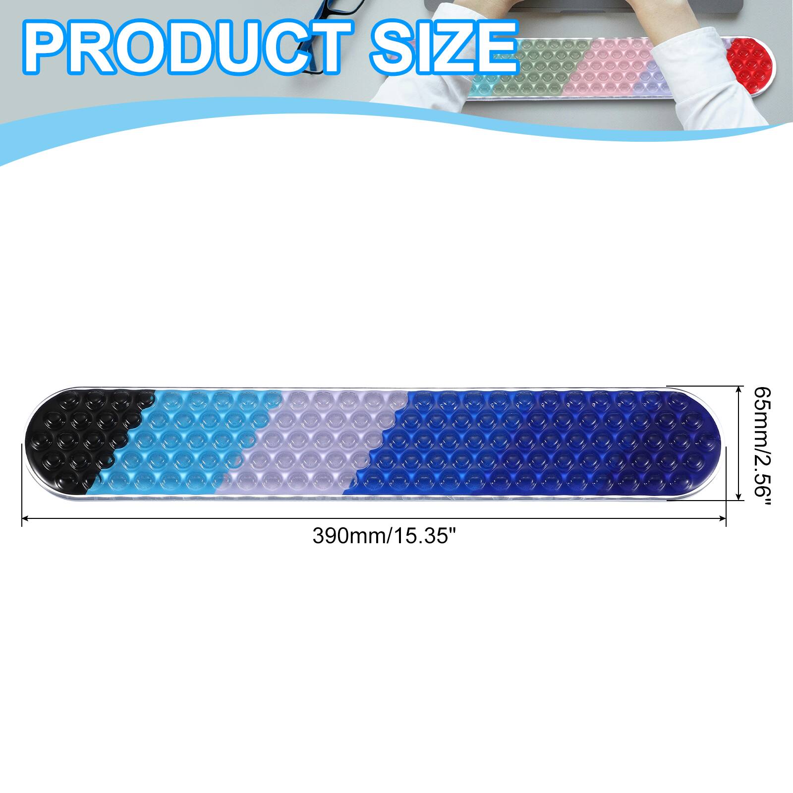 PRODUCT SIZE  
390mm/15.35" x 65mm/2.56"