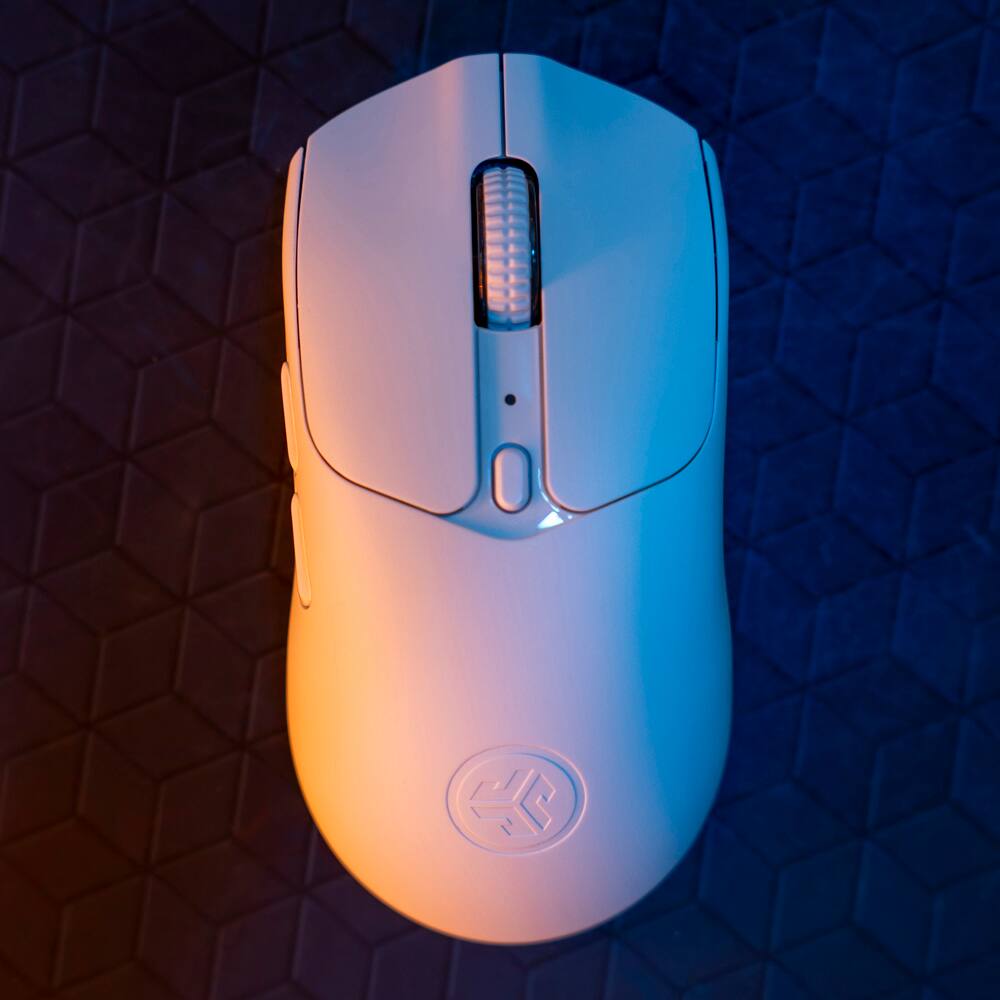 Alt View 1. JLab - Nightfall Wireless Gaming Mouse - White.