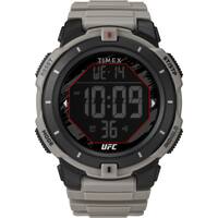 Timex - Men's UFC Rumble 50mm Watch - Tan Strap Digital Dial - Black/Gray - Front_Zoom
