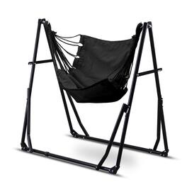 Ainfox - 2 in 1 Outdoor Hammock Swing Chair with Portable Heavy Duty Stand - Gray
