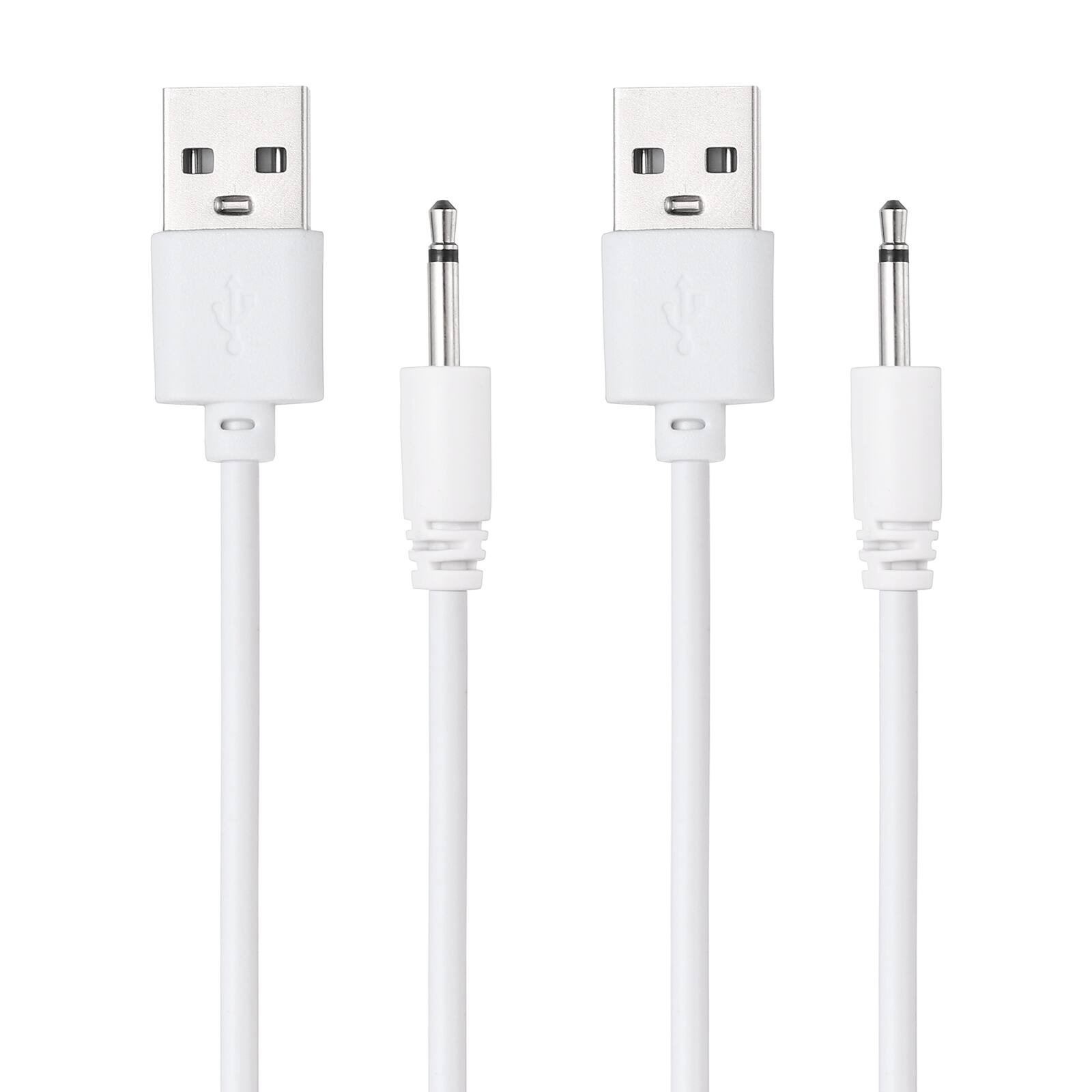 Front. Unique Bargains - USB to DC Charging Cable, 2.6ft, 5V 1A, 2pcs - Ideal for Routers, Speakers, Cameras, and Other 5V Devices - White.