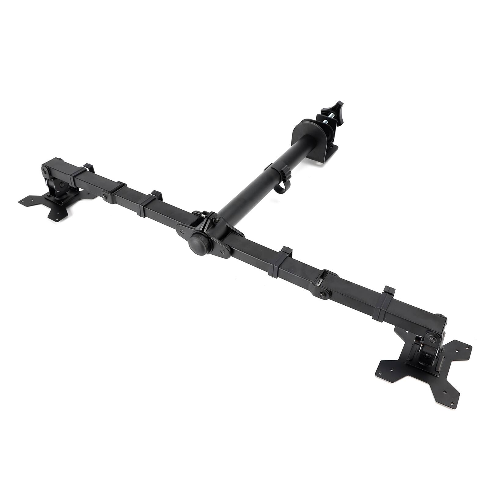 Alt View 9. Topteng - Dual Monitor Arm Mount – Gas Spring Full Motion Desk Stand for 17"-27" LED LCD Screens, 2-9kg Capacity, VESA 75/100mm - Black.