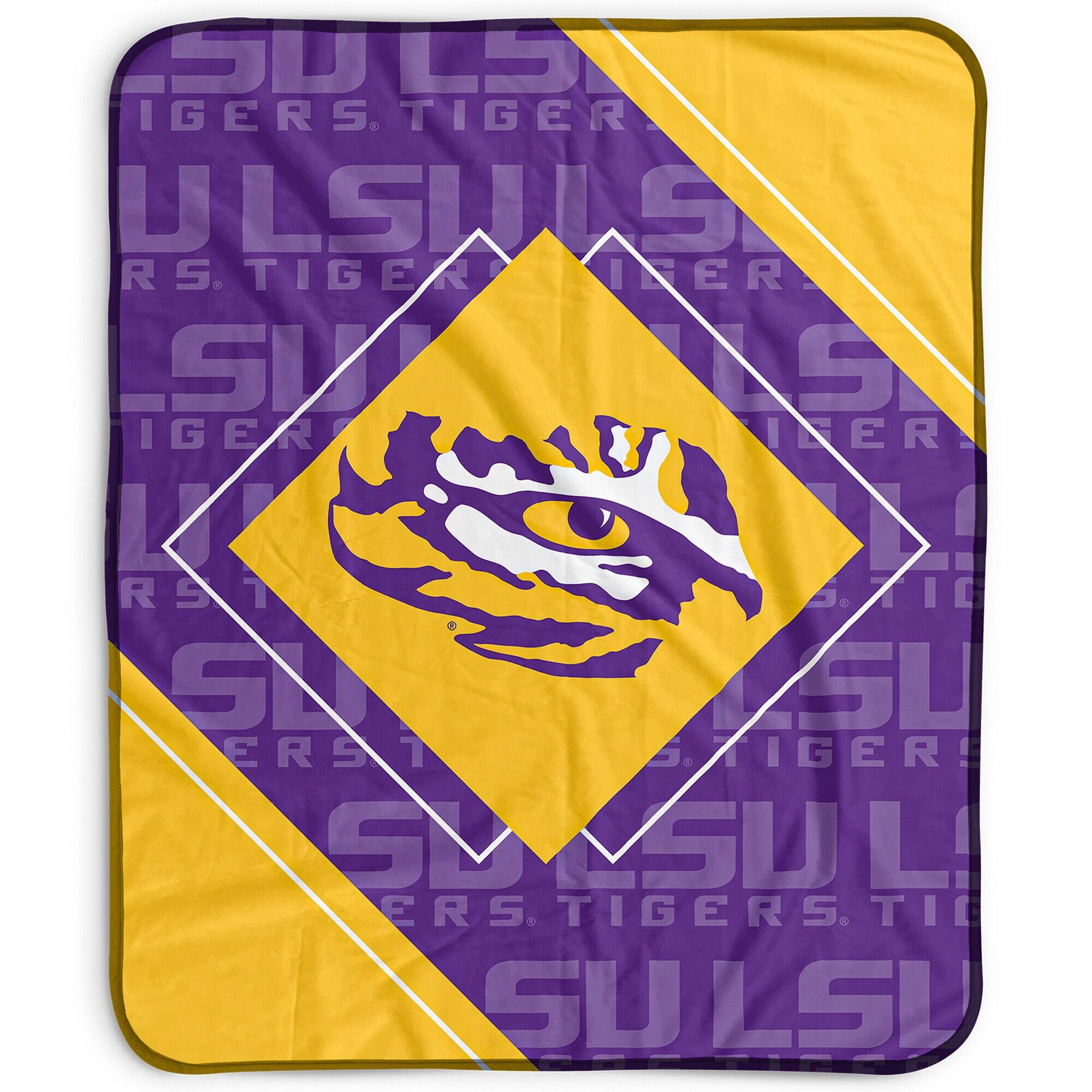 Pegasus - LSU Tigers 50" x 60" Diamond Logo Fleece Blanket - Multicolor