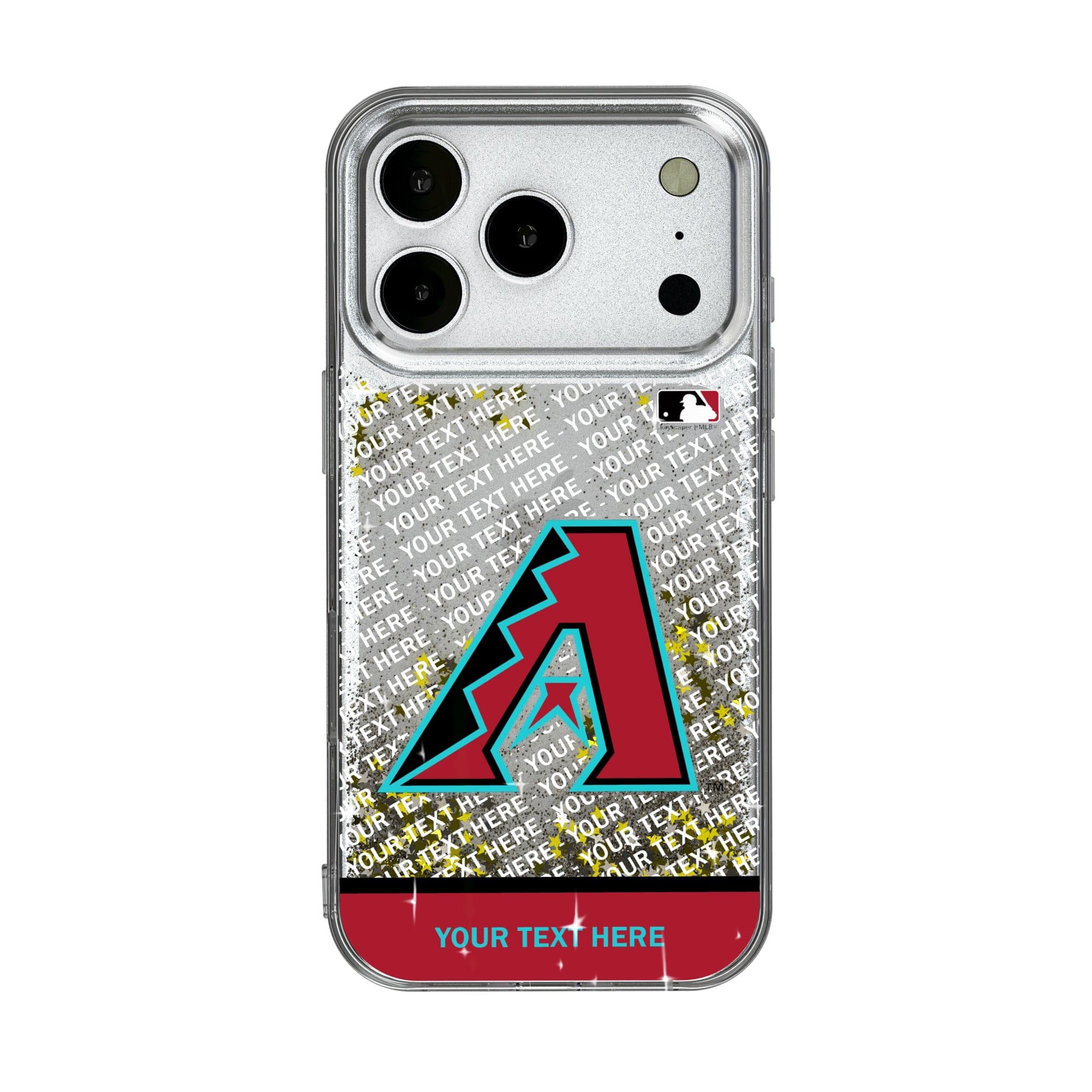 Keyscaper - MLB - Arizona Diamondbacks iPhone Personalized Glitter Case - 15 - Multicolor price history on PriceWatchPro