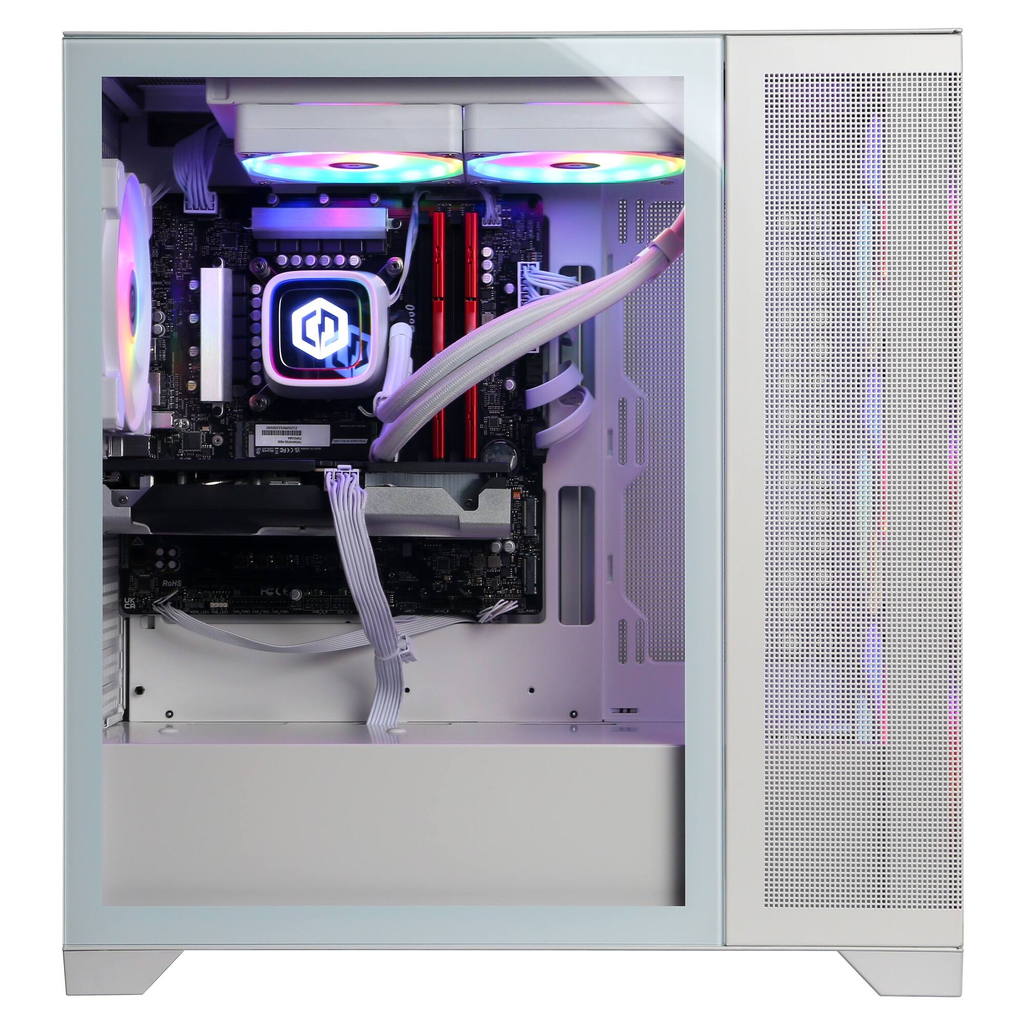 Alt View 5. CyberPowerPC - Gaming Desktop - Intel Core Ultra 7 265F - NVIDIA GeForce RTX 5060 Ti 8GB - 32GB DDR5 - 2TB PCIe 4.0 SSD.