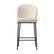 Front. CorLiving - Luxury Boucle Counter Height Bar Stools (Set of 2) - White.