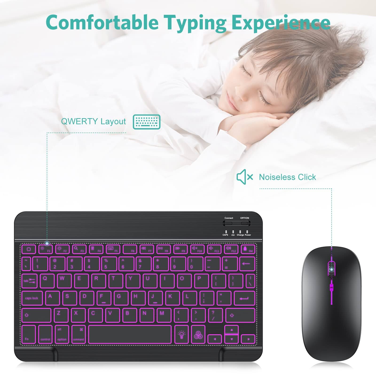 Comfortable Typing Experience

QWERTY Layout

Noiseless Click