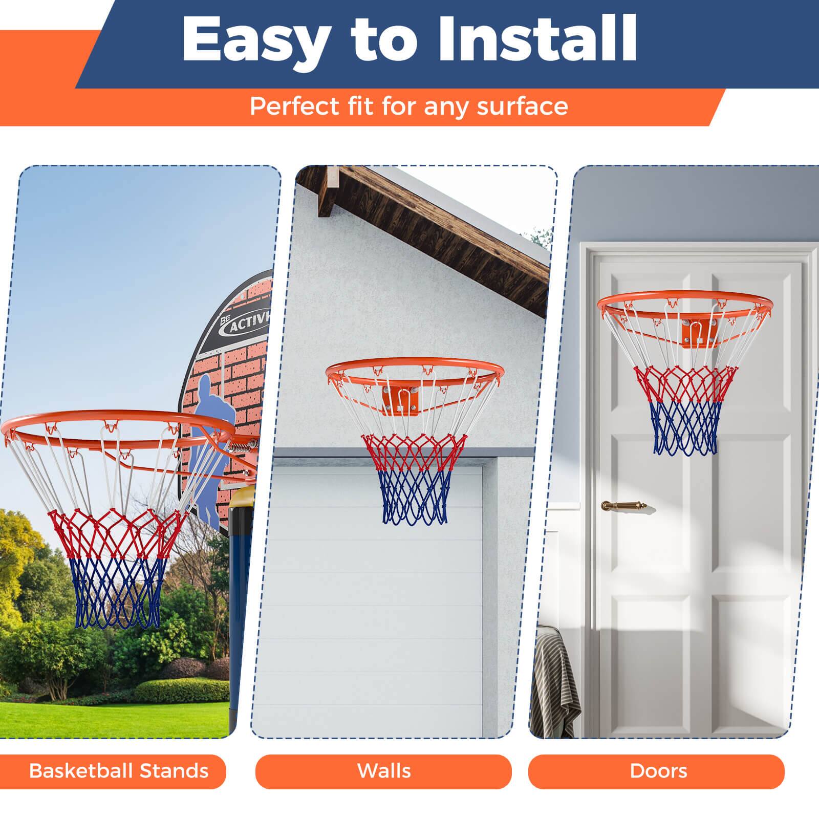 Easy to Install  
Perfect fit for any surface  

Basketball Stands  
Walls  
Doors