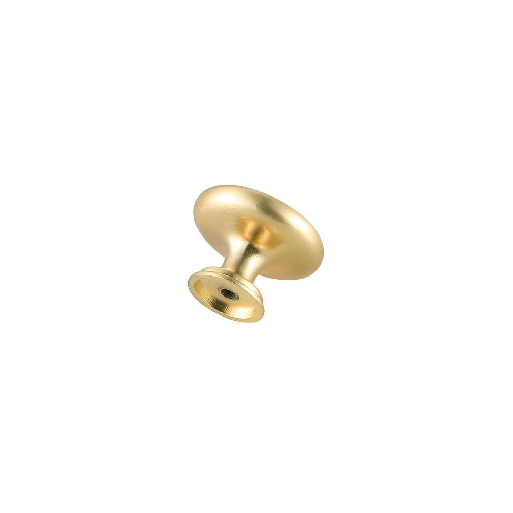 Left. Elegant Decor - Minu 1.3" Diameter Brushed Gold Mushroom Knob Multipack (Set of 10) - Brushed Gold.
