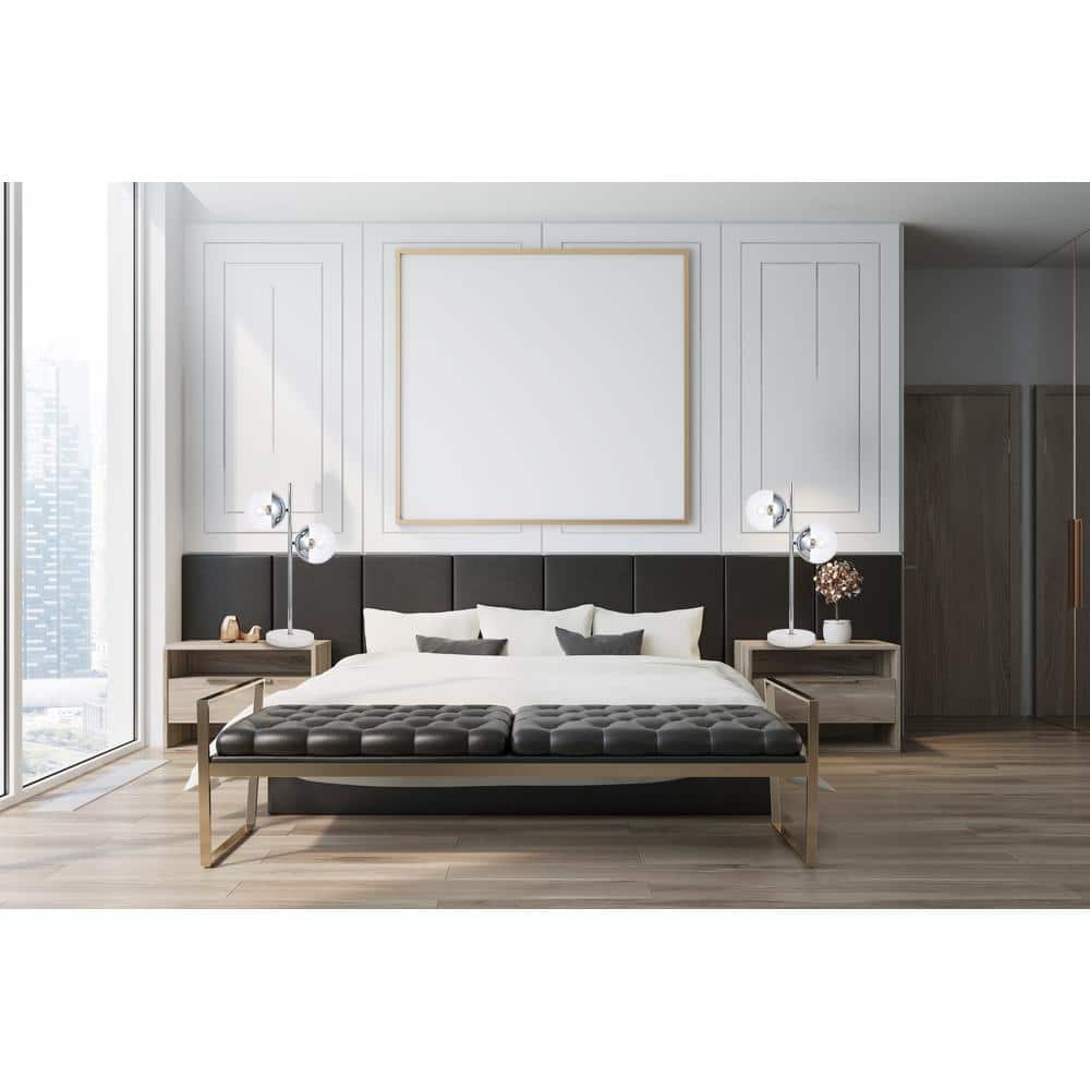 Living District - Eclipse 2 Lights Chrome Table Lamp With Clear Glass - Chrome And Clear price history on PriceWatchPro