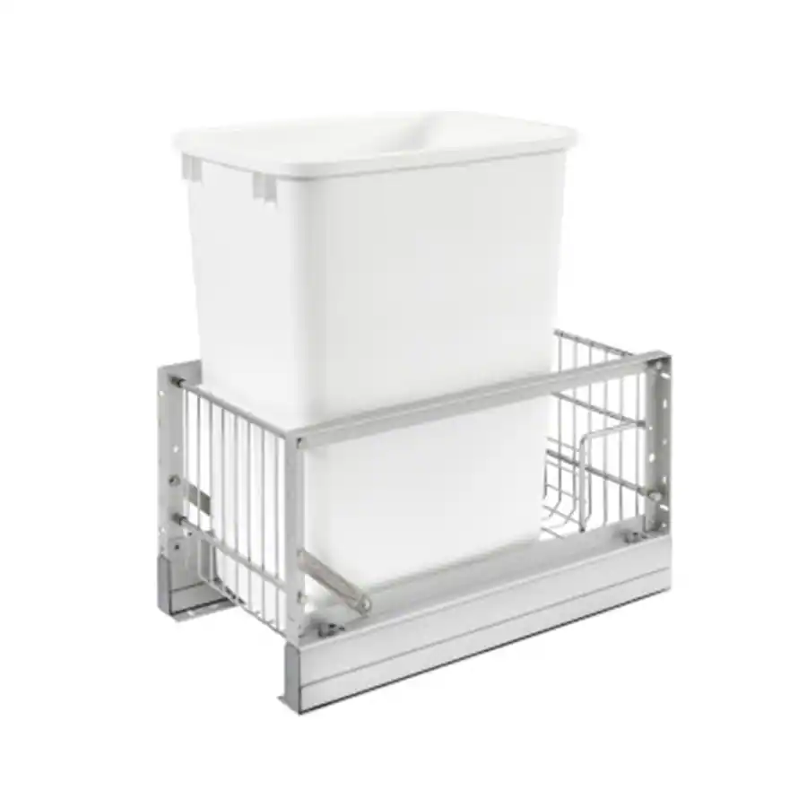 Reduced Depth Shelf Rev A Shelf Reduced Depth Pullout 35 qt. Trash Can w/ Soft Close, 5349 ...