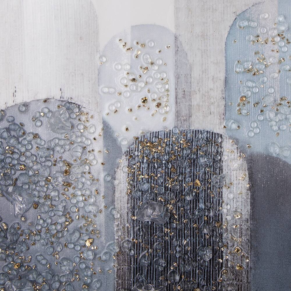 Alt View 9. APRILSOUL - Crystal Mirror Framed Wall Art Mellow Golden Tint Background - Brown.