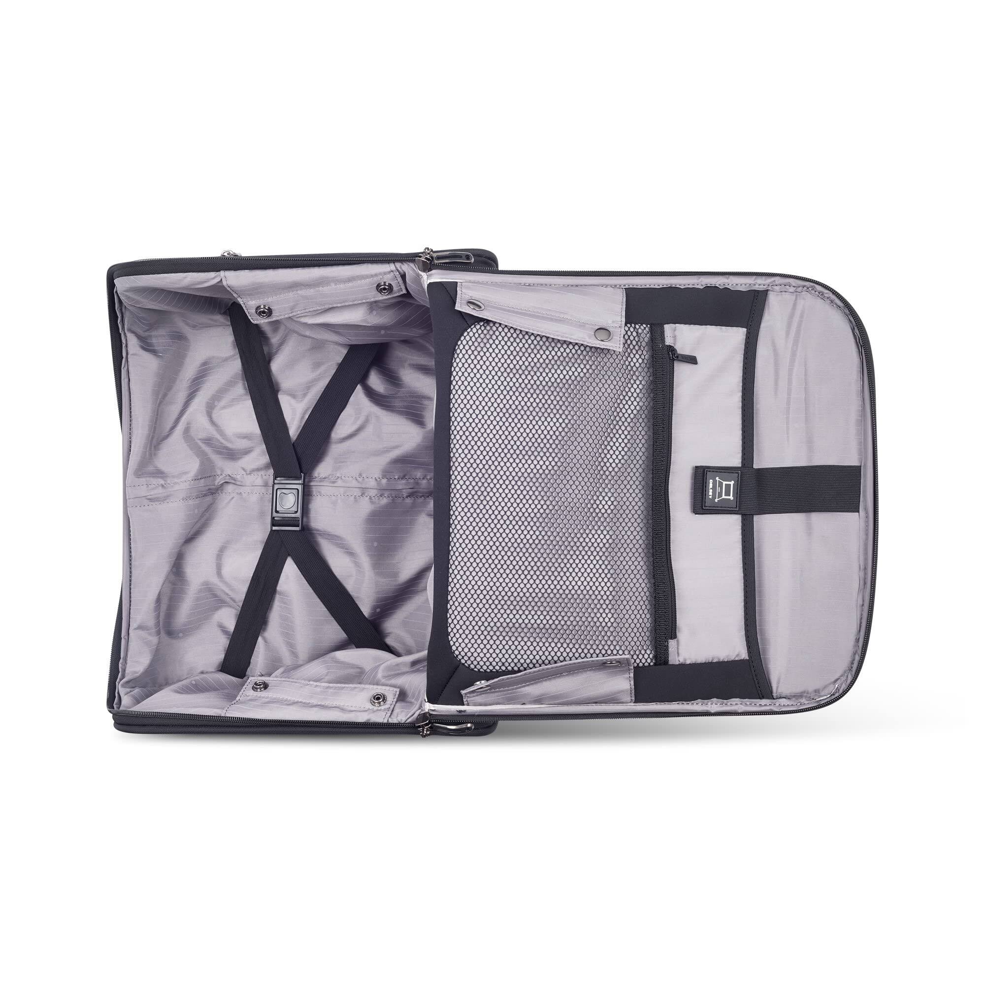 Back. Delsey - Delsey Helium DLX Underseater Rolling Luggage - Black.