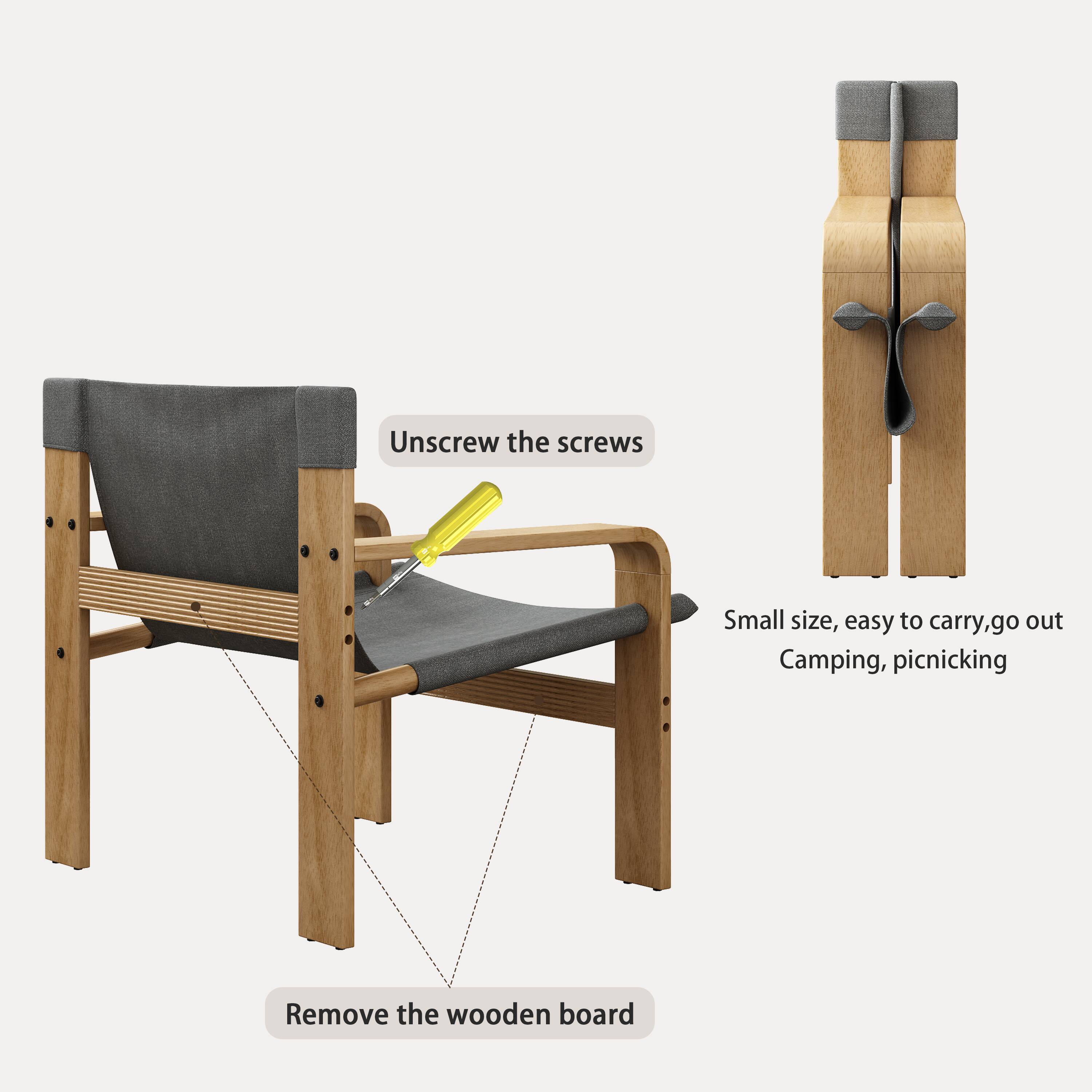 Unscrew the screws  
Remove the wooden board  
Small size, easy to carry, go out Camping, picnicking