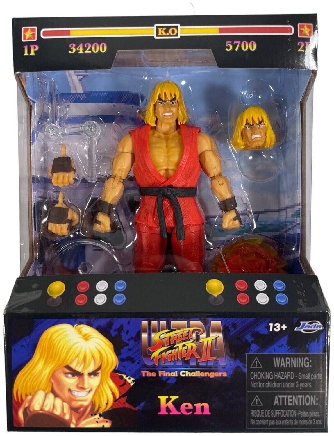 1P 34200 K.O 5700 2

STREET FIGHTER II The Final Challengers

Ken

13+ Jada

WARNING: CHOKING HAZARD - Small parts. Not for children under 3 years.

ATTENTION: RISQUE DE SUFFOCATION - Petites pièces. Ne convient pas aux enfants de moins de 3 ans.
