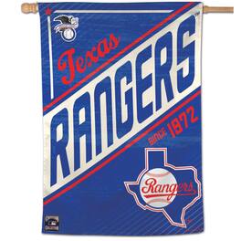 WinCraft - Texas Rangers 28" x 40" Cooperstown Collection Single-Sided Vertical Banner - Multicolor