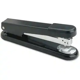 Business Source - All-metal Full-strip Desktop Stapler - Holds Upto 210 Staple - Full Strip - Black - Metal Rubber