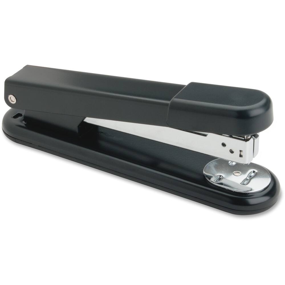 Business Source - All-metal Full-strip Desktop Stapler - Holds Upto 210 Staple - Full Strip - Black - Metal Rubber