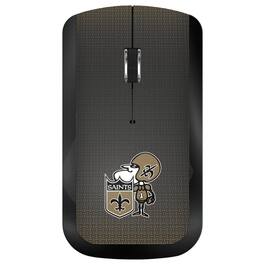 Keyscaper - New Orleans Saints Wireless USB Computer Mouse - Wireless - Black