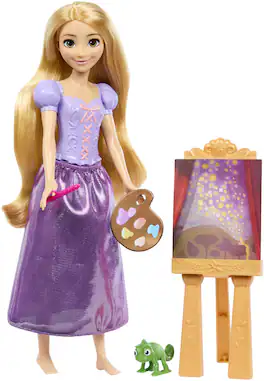 Mattel - Disney Princess Art Stories: Rapunzel Fashion Doll Set - COLLECTIBLES - Multicolor