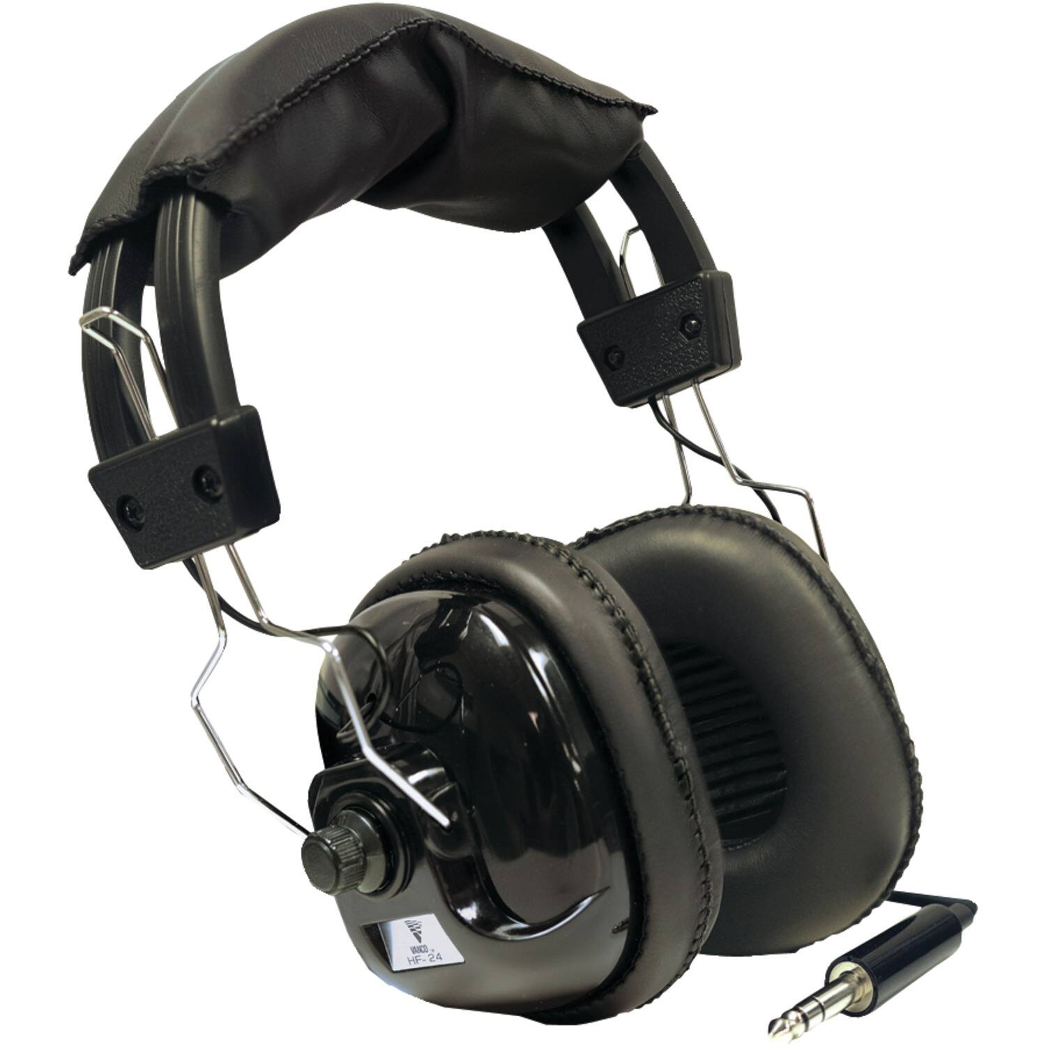 Front. Bounty Hunter - Stereo Headphones for Metal Detectors - Black.