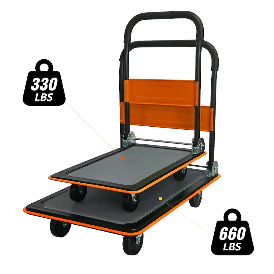 Purchasing Platforms Ropilly Folding Platform Cart, 330 lb Capacity Foldable Flatbed Cart ...