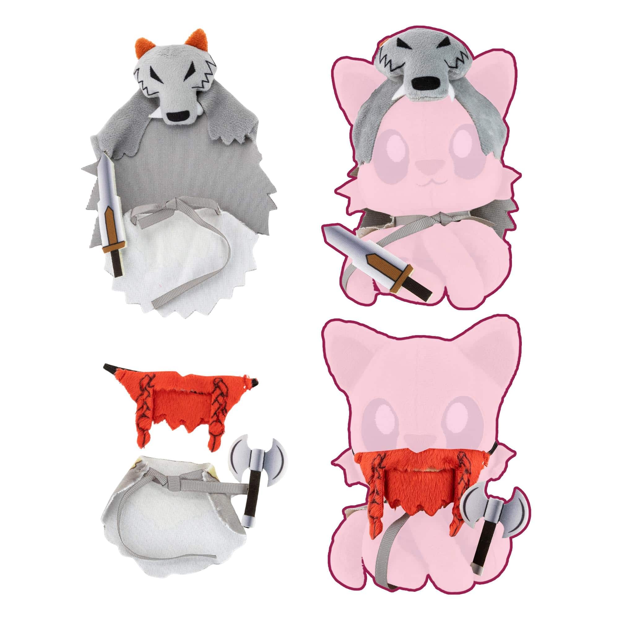 Tentacle Kitty - Campaign Critters | Barbarian Class Plush Clothing Pack - Multi-Colored