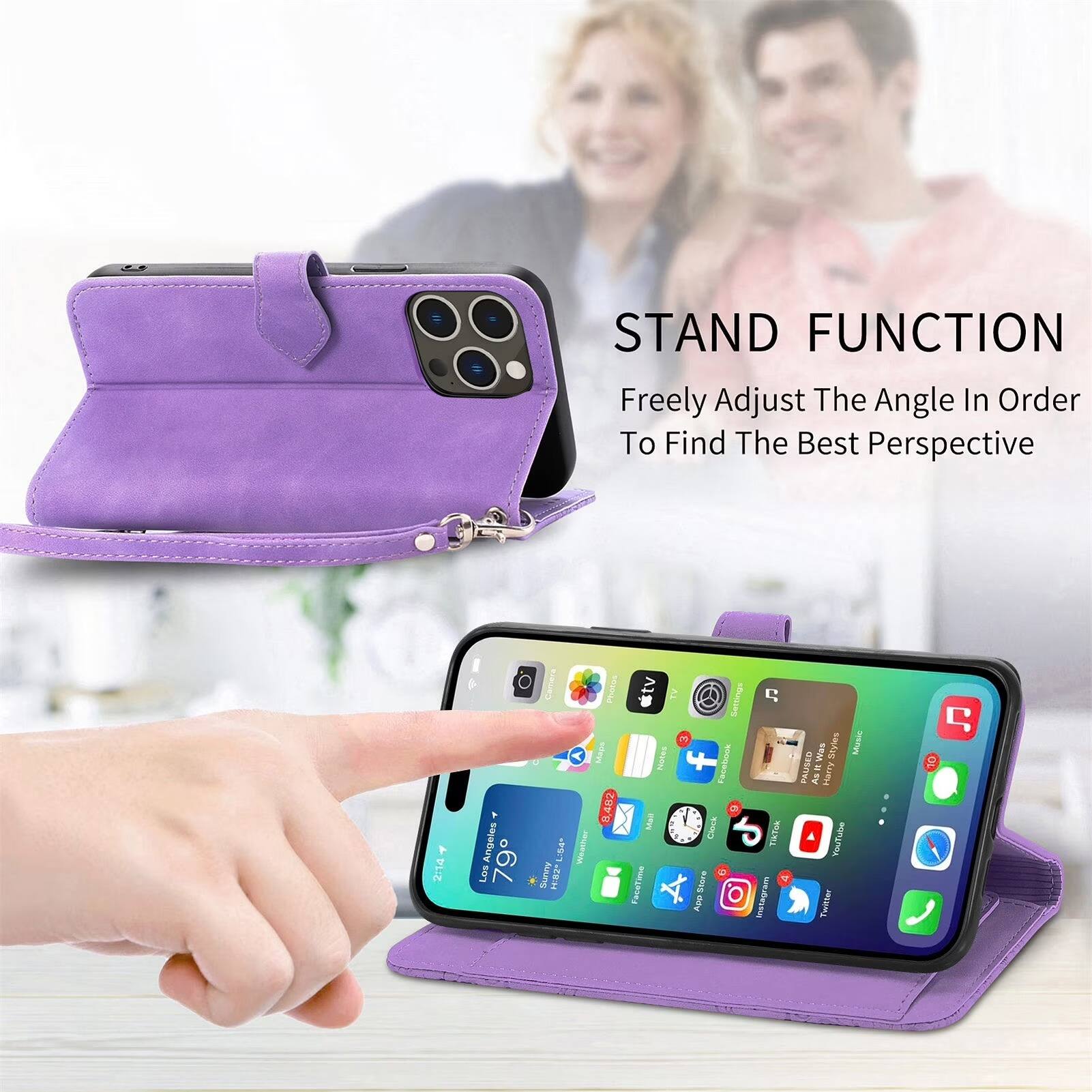 STAND FUNCTION  
Freely Adjust The Angle In Order To Find The Best Perspective

2:14  
Los Angeles 79

Camera - POIT Sunny HIB2  
Weather  
Photos Mops 8,482  
tv TV Settings 3 Notes  
Facebook Moil Clock FaceTimo Store App  
TIKTOK Instagram  
PAUSEU FE Was Styles As Harry YouTube Twitter  
Music  
5 10